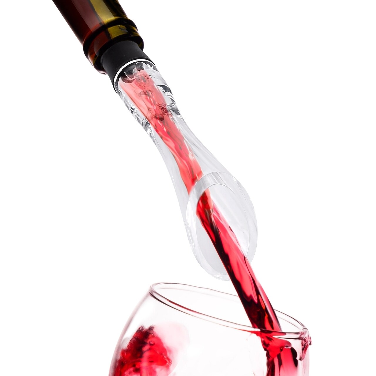 Wine Aerator Pourer Attachable Spout Drip Stopper Food Grade Plastic Transparent